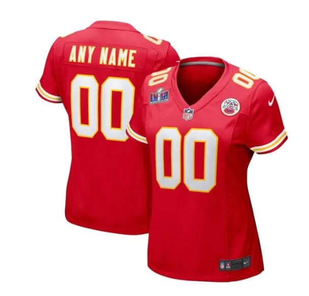 Custom Youth Kansas City Chiefs Nike Red Limited NFL 2024 Super Bowl Jersey